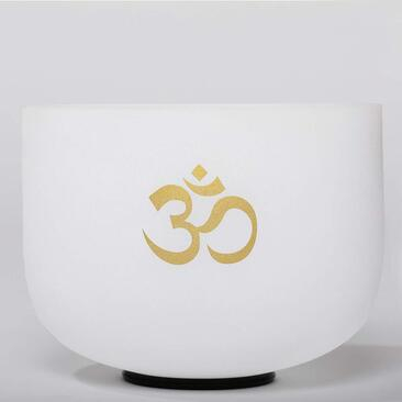 Crystal Singing Bowl OM Pattern Design
