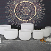 Chakra Set Frosted Singing Bowl 8''-14'' size