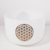 Crystal Singing Bowl with Life Flower